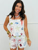 Under The Sea White Denim Shorts (Reg.)