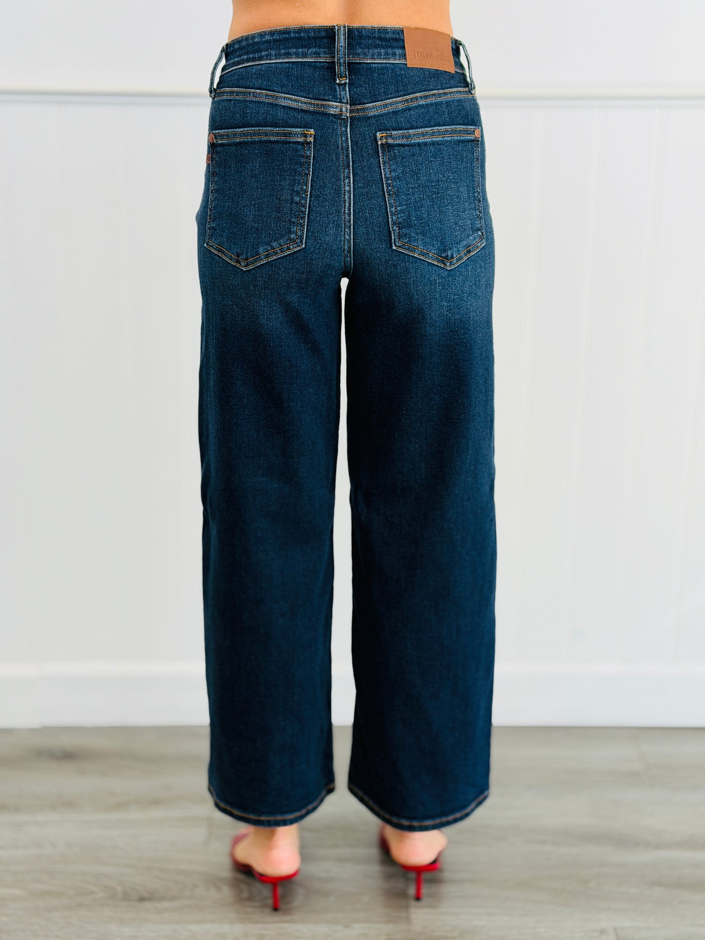 Judy Blue Daydream Wide Leg Ankle Jeans (Reg. and Plus)