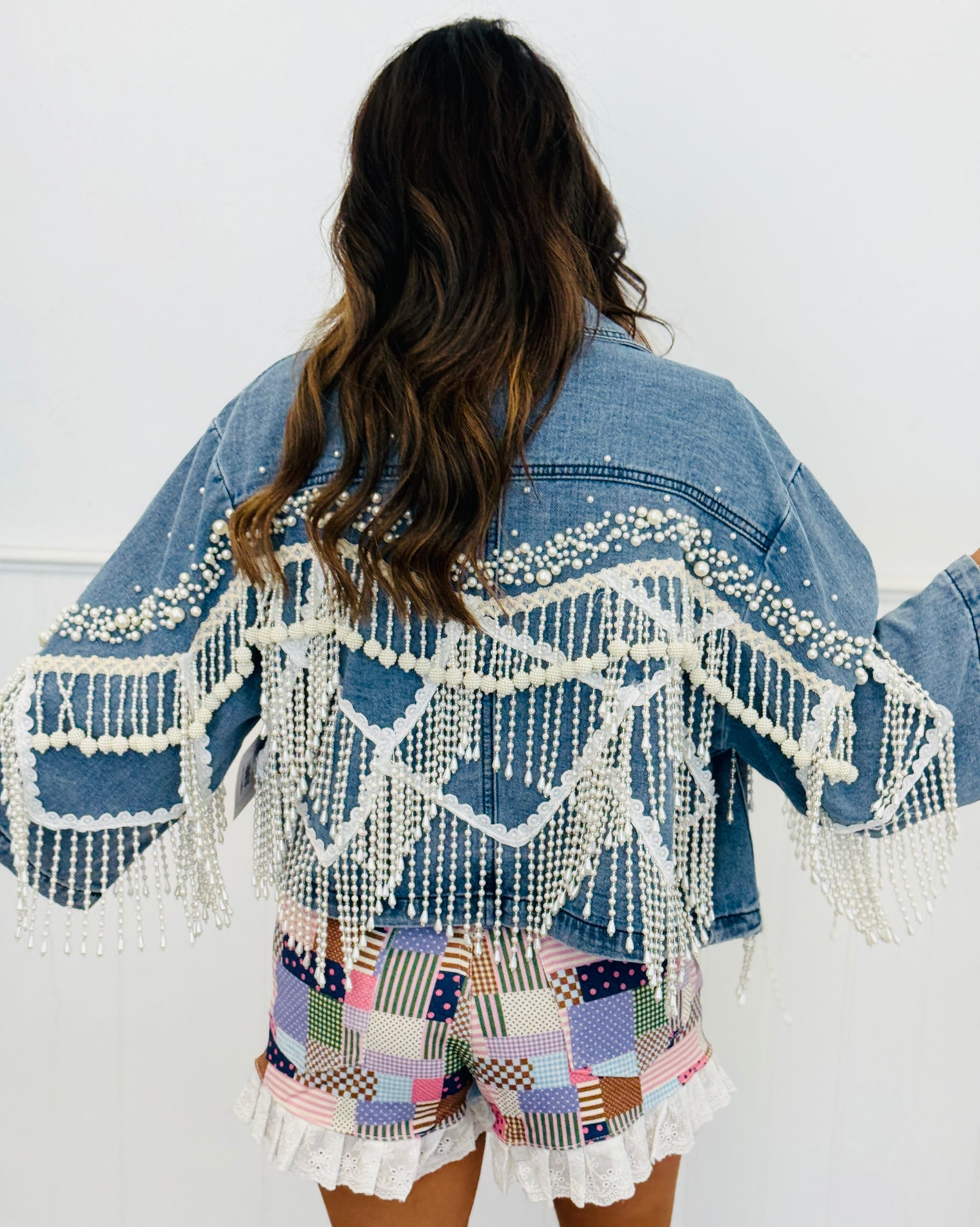 Denim Dancing Pearl Jacket (Reg.)