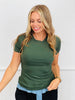 Essential Short Sleeve Micro-Ribbed Tee (Reg.)- 4 Colors