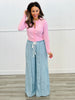 Washed Chambray Palazzo Pants (Reg & Plus)