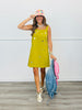 Olive Mirror Reflections Mini Dress (Reg.)