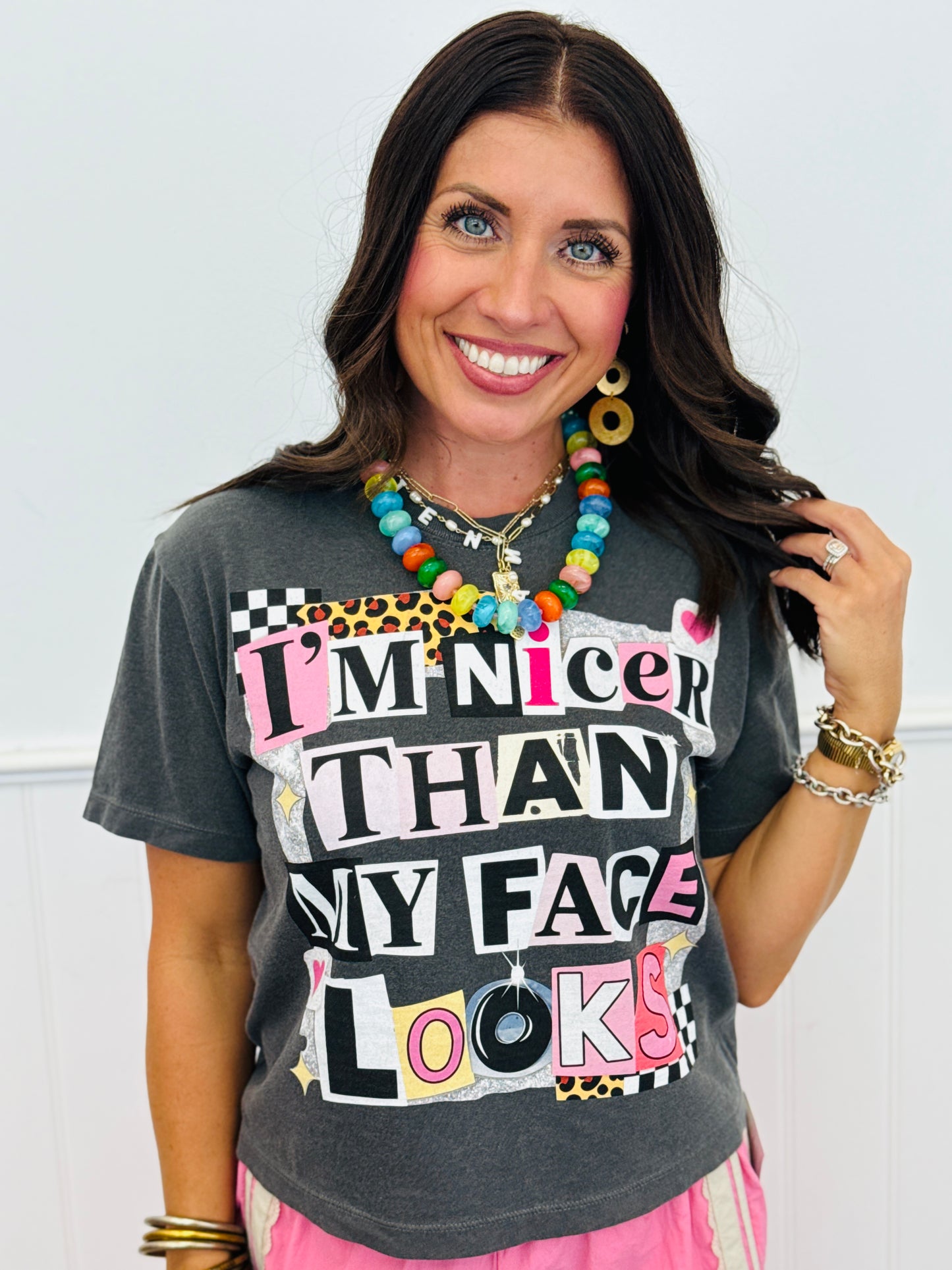 Nicer Than My Face Looks Boxy Tee (Reg. and Plus)