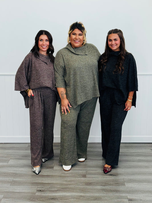 Dear Scarlett The Rosie Cozy Top & Pant Set (Reg. and Plus) - 3 Colors