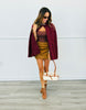 Burgundy Cape Coat (Reg.)