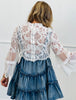 White Sheer Lace Top (Reg)