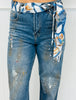 Denim Rhinestone Studded Pants (Reg.)