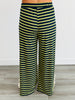 Striped Lace Side Slit Pants (Reg. and Plus) - 6 Colors