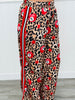 Leopard Number 7 Ball Side Stripe Pants (Reg. and Plus)