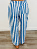 Colorful Striped Wide Leg Pants (Reg.)-3 Colors