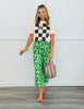 Kelly Green Leopard Cropped Pants (Reg.)