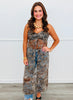 Leopard Floral Mesh Longline Top (Reg. and Plus)