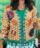 Queen Of Sparkles Polka Dot Fall Football Button Up Cardigan (Reg. and Plus)