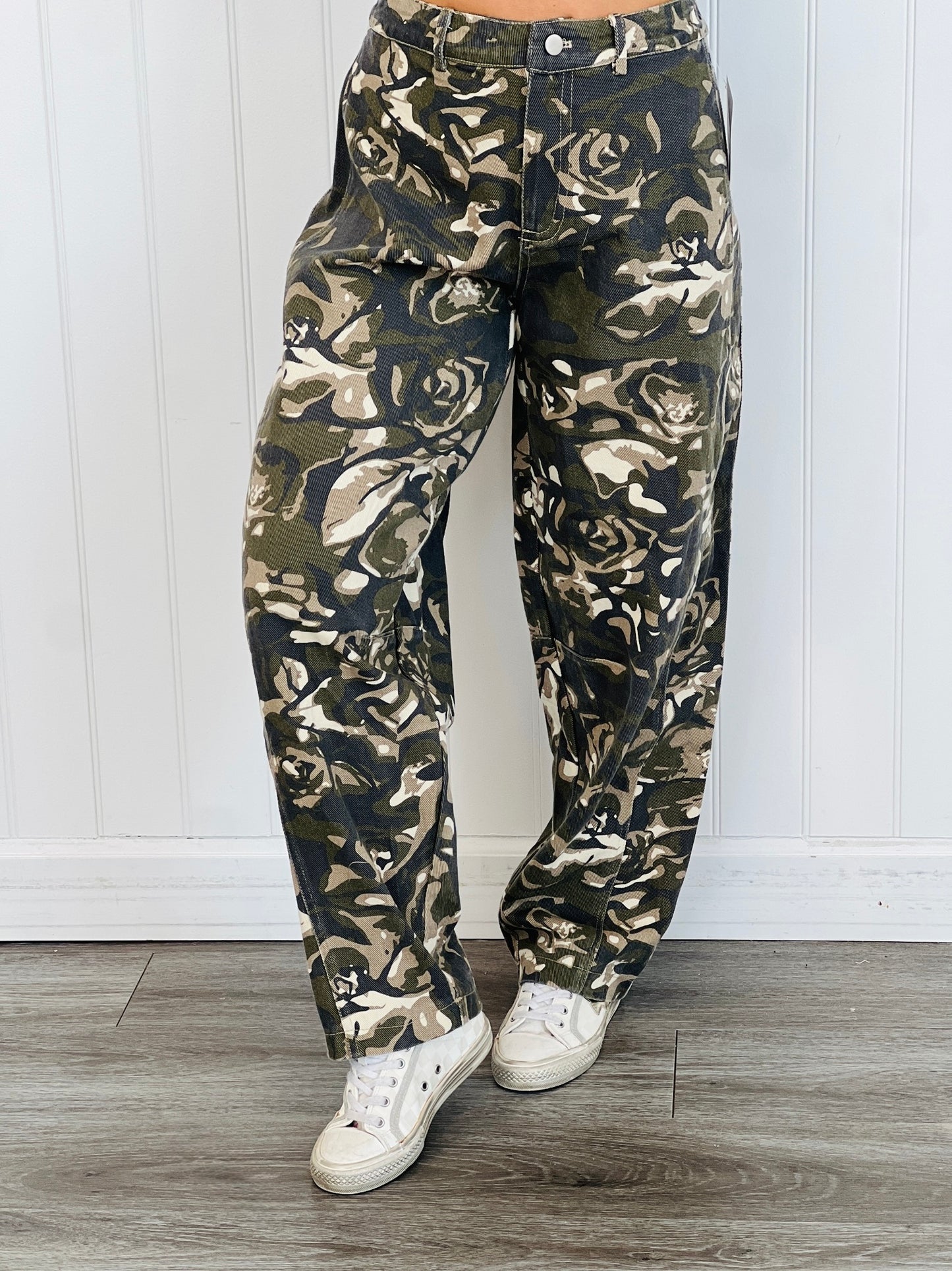 Army Camo Military Print Barrel Pants (Reg.)