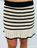 Oatmeal/Black Riviera Sweater & Mini Skirt Set (Reg.)