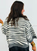 Charcoal Animal Print Wool Blend Sweater Top (Reg.)
