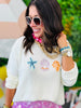 Cream By The Seashore Sweater Top (Reg.)
