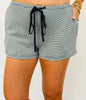 Navy Striped Shorts (Reg.)