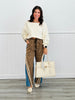 Leopard/Denim Side Stripe Pants (Reg.)-2 Colors