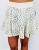 Ditsy Floral Mini Skirt (Reg.) - 2 Colors
