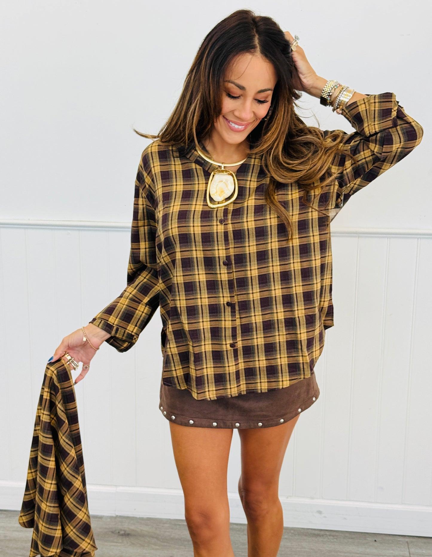 Plaid Button Down Shirt (Reg.)