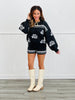 Black/White Trim Sweater Shorts (Reg.)