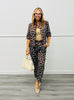 Choco/Blue Polka Dot Belted Trouser Pants (Reg.)