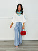 White Embroidered Puff Sleeves Blouse (Reg. and Plus)