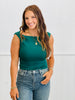 Green Strapless Leslie Ruched Top (Reg.)