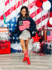 American Flag Pullover Sweater (Reg & Plus)-2 Colors