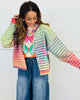 Rainbow Striped Sweater Cardigan (Reg.)