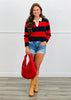 Rugby Stripe Pullover Sweater Top (Reg)-3 Colors