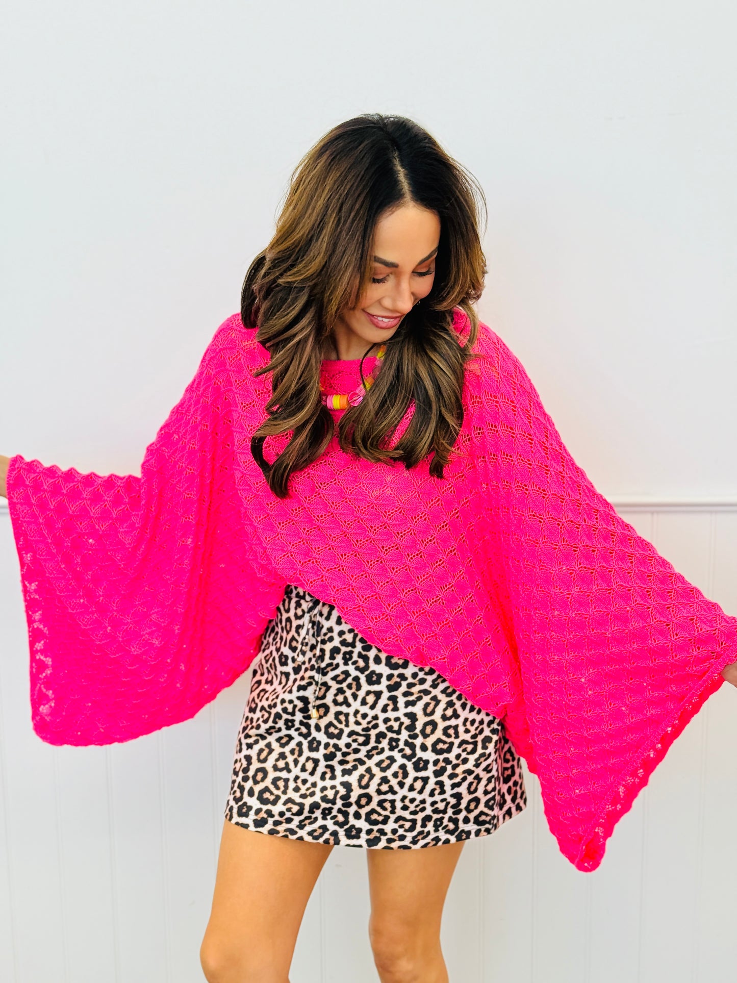 Oversized Bell Sleeve Knit Top (OS & PLUS) - 5 Colors