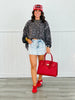 Charcoal Leopard French Terry Pullover (Reg.)
