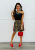 Washed Leopard Denim Shorts (Reg & Plus)