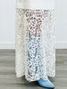 Ivory Rosette Lace Midi Cocktail Dress (Reg.)