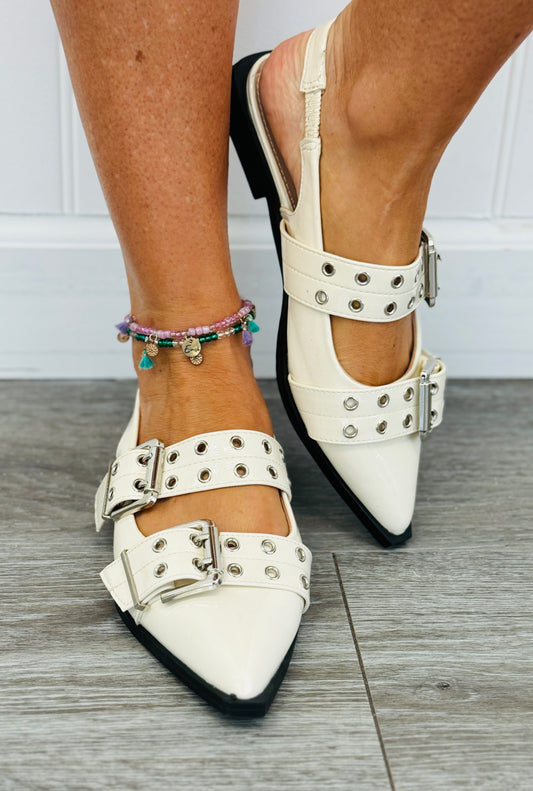 Light Beige A Walk Of Confidence Flats
