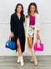 Long Lace Button Up Jacket (Reg. & Plus)- 2 Colors