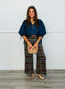 Brown Plaid Wide Leg Pants (Reg.)