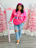 Chenille Merry & Bright Long Sleeve Tee (Reg. and Plus)