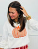 Ivory Checkered Pumpkin Patch Sweatshirt  (Reg.)
