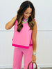 Contrast Trim Sleeveless Top (Reg.) - 2 Colors