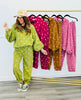 Polka Dot Collared Sweatshirt (Reg.) - 4 Colors
