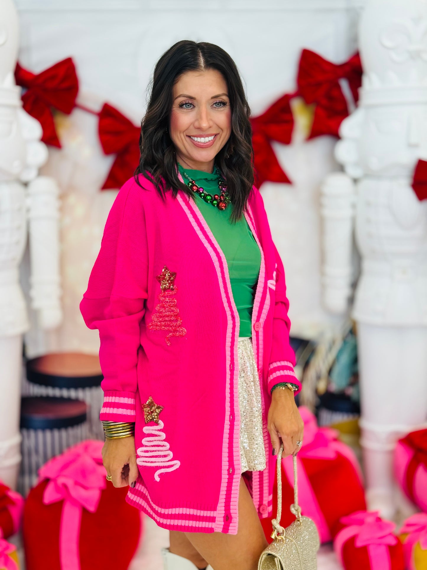 Tinsel Trees Relaxed Cardigan (Reg. and Plus)