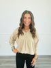 Oversized Plush Long Sleeve Boxy Top (Reg) - 3 Colors