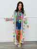 Neon Multi Crochet Longline Cardigan (One Size)