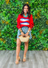 Red Fish Embroidered Knit Sweater (Reg.)