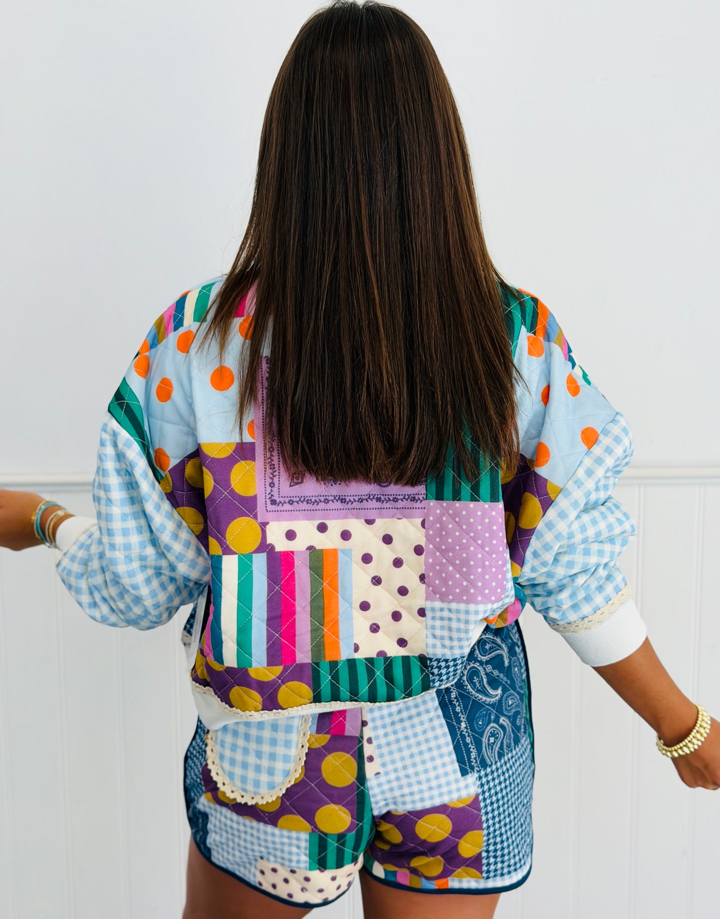 Patchwork Pretty Sweatshirt (Reg. and Plus)