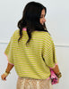 Strawberry/Matcha Striped Henley Top (Reg.)