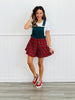 H Green Plaid Contrast Overall Romper (Reg.)